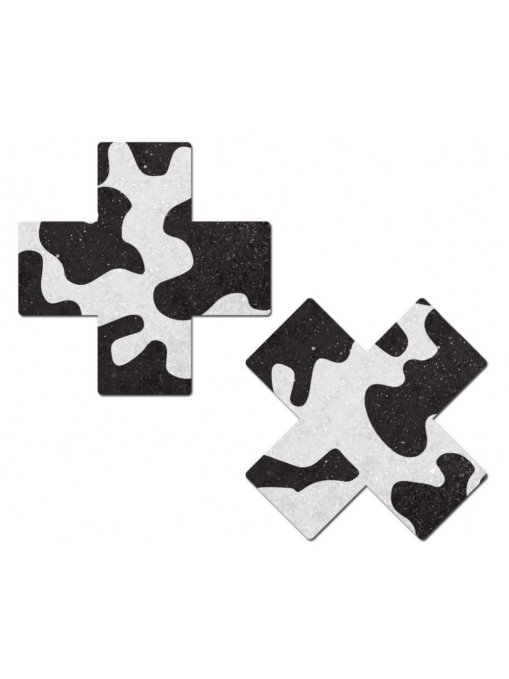 Caches-Tétons Croix Vache Noirs & Blancs