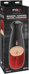 Masturbateur avec stimulation balles et succion rythmée XL chair
