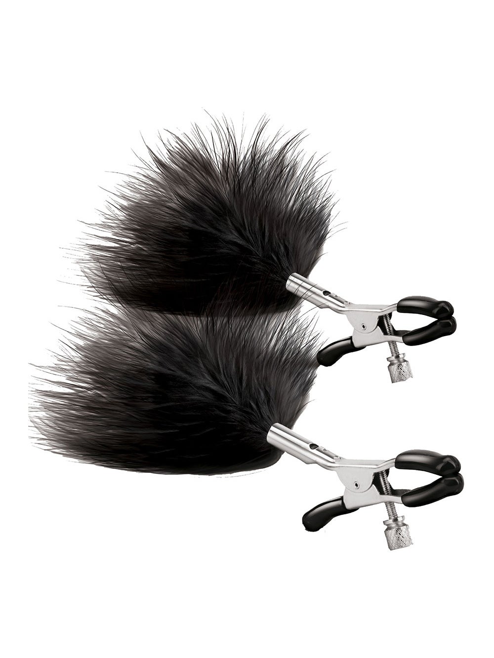 Pinces à Tétons Ajustables à Plumes