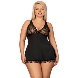 Luvae Nuisette Rouge Grande Taille