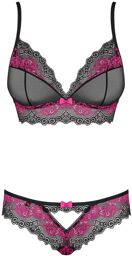 Ensemble Tulia 2 pièces Noir et rose