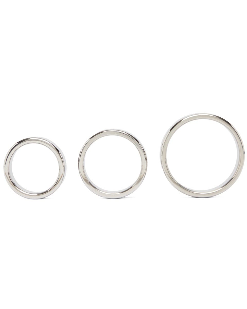 Set de 3 cockrings en acier