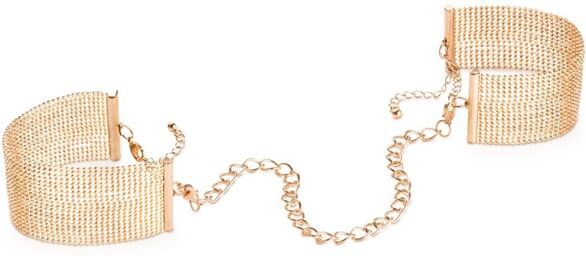 Menottes en mailles dorées