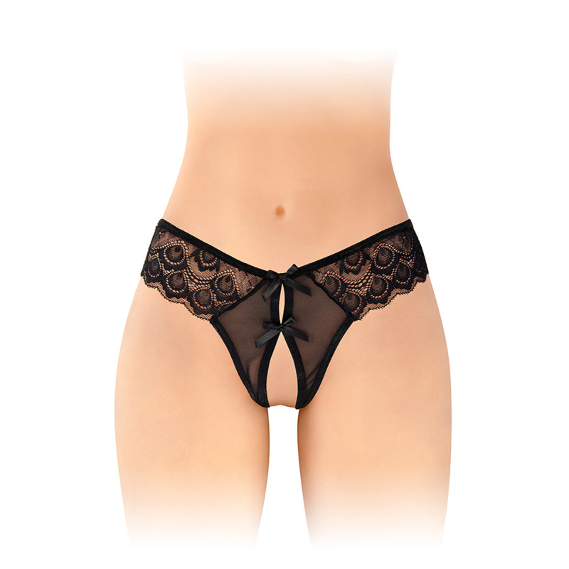 String ouvert Alicia noir