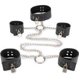 Menottes en croix et collier soumission
