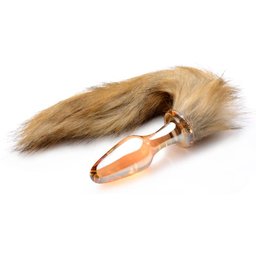 - Plug Anal en Verre avec Queue de Renard