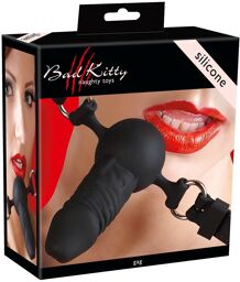 Baillon avec mini gode en silicone Bad Kitty