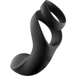 - Benedict Double Anneau Stimulateur de Périnée - Noir