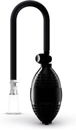 Pompe à clitoris avec ventouse transparente et poire de pression