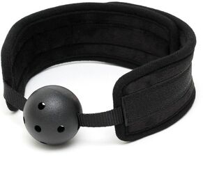 Baillon noir en velcro