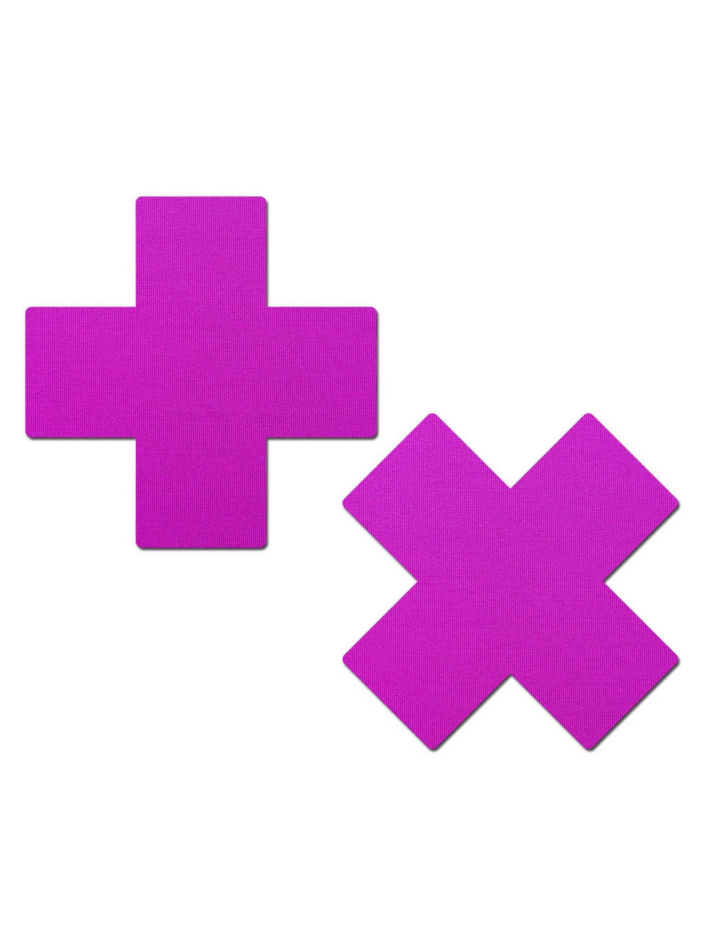 Caches-Tétons Croix Violet Néon