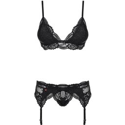 - Ensemble de lingerie à 3 pièces en dentelle