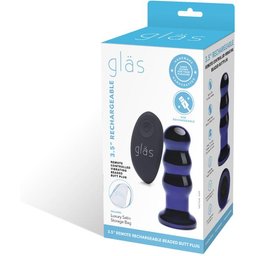 Glas - Rechargeable Remote Controlled Vibrating Beaded Buttplug