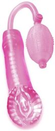 Pompe à Pénis & Masturbateur Super Cyber Snatch Pump Rose