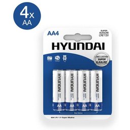Piles Super AA alcalines - 4 pcs