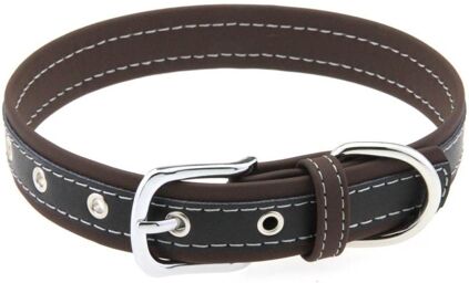 Collier Bicolore Simili Contrasted Marron