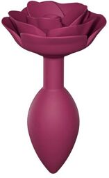 Bijou Anal Medium Silicone Open Roses Rose