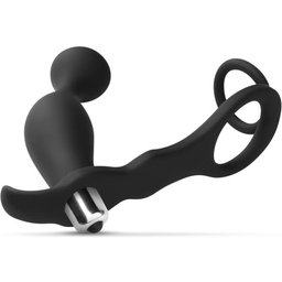 Vibromasseur de la Prostate & Cock et Anneau pour le Pénis et les Testicules