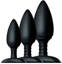 Coffret Plugs Anal Butt Plug Trio Noir