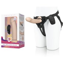 - 6.5? Realistic Silicone Dildo With Harness Included