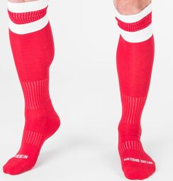 Chaussettes Football Socks Rouge-Blanc