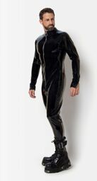 Combinaison Vinyle Sweety homme Noir