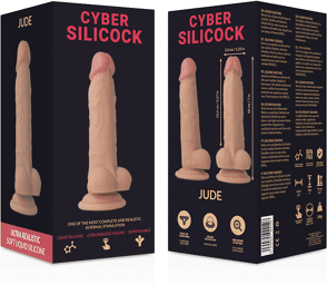 Gode Testicules Réaliste Silicone 18 cm - JUDE