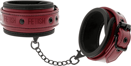 MENOTTES DE CHEVILLE EN CUIR VÉGAN AVEC DOUBLURE EN NÉOPRÈNE