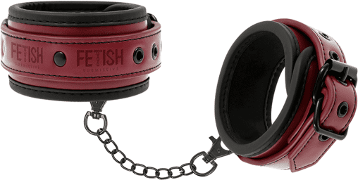 MENOTTES DE CHEVILLE EN CUIR VÉGAN AVEC DOUBLURE EN NÉOPRÈNE