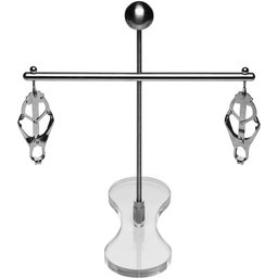 XR Brands - Tower of Pain Pinces pour tétons - Argent