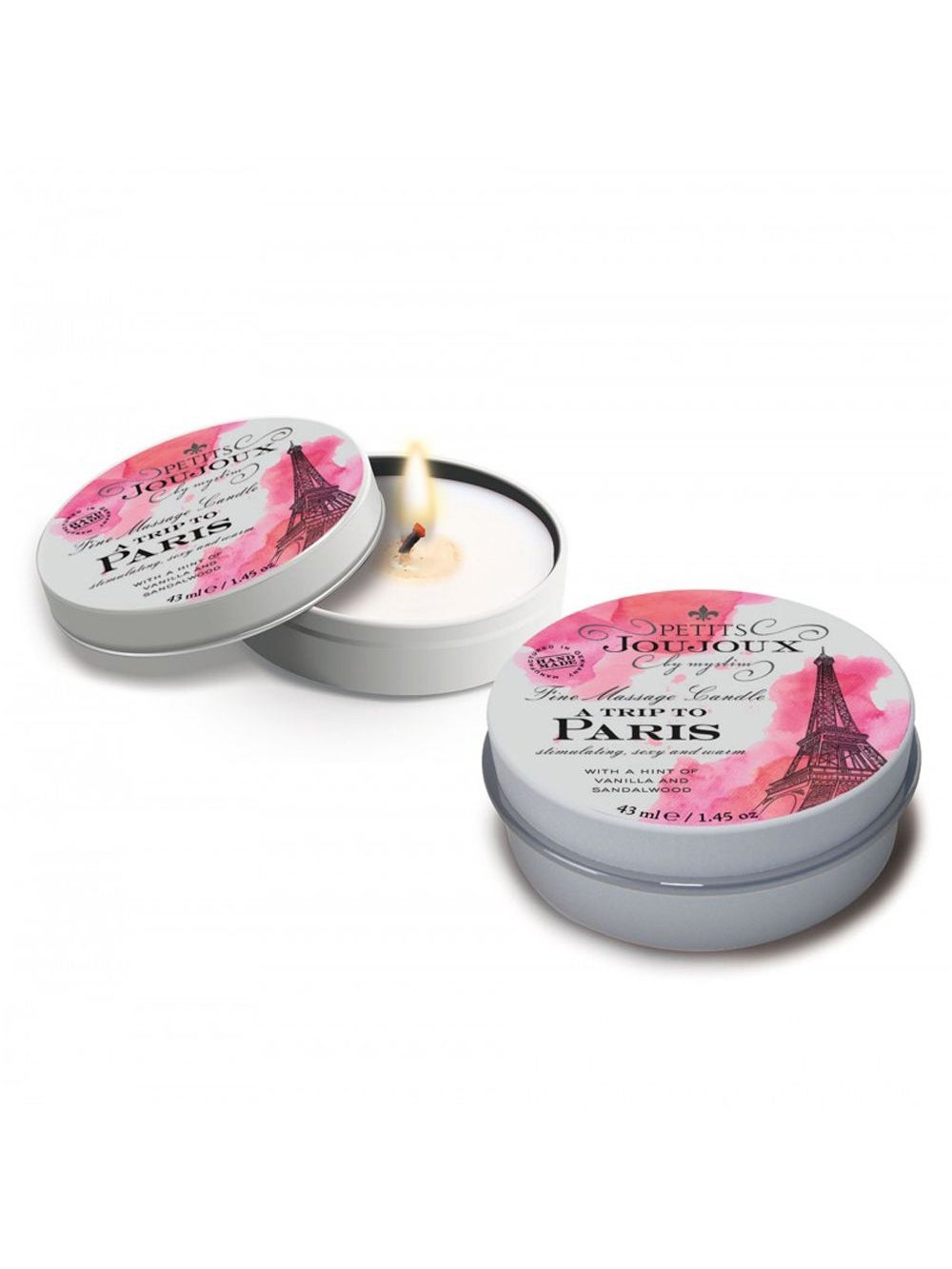 Bougie de Massage Mini A Trip to Paris Vanille & Bois de Santal