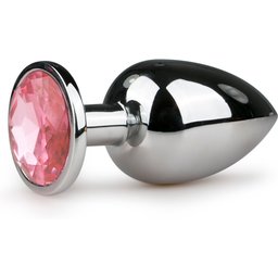 EasyToys - Plug anal métallique avec diamant rose - L