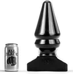 bouchon anal tout noir 28,5cm