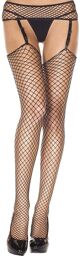 Porte jarretelles noir bas résille - MH7832BLK Noir