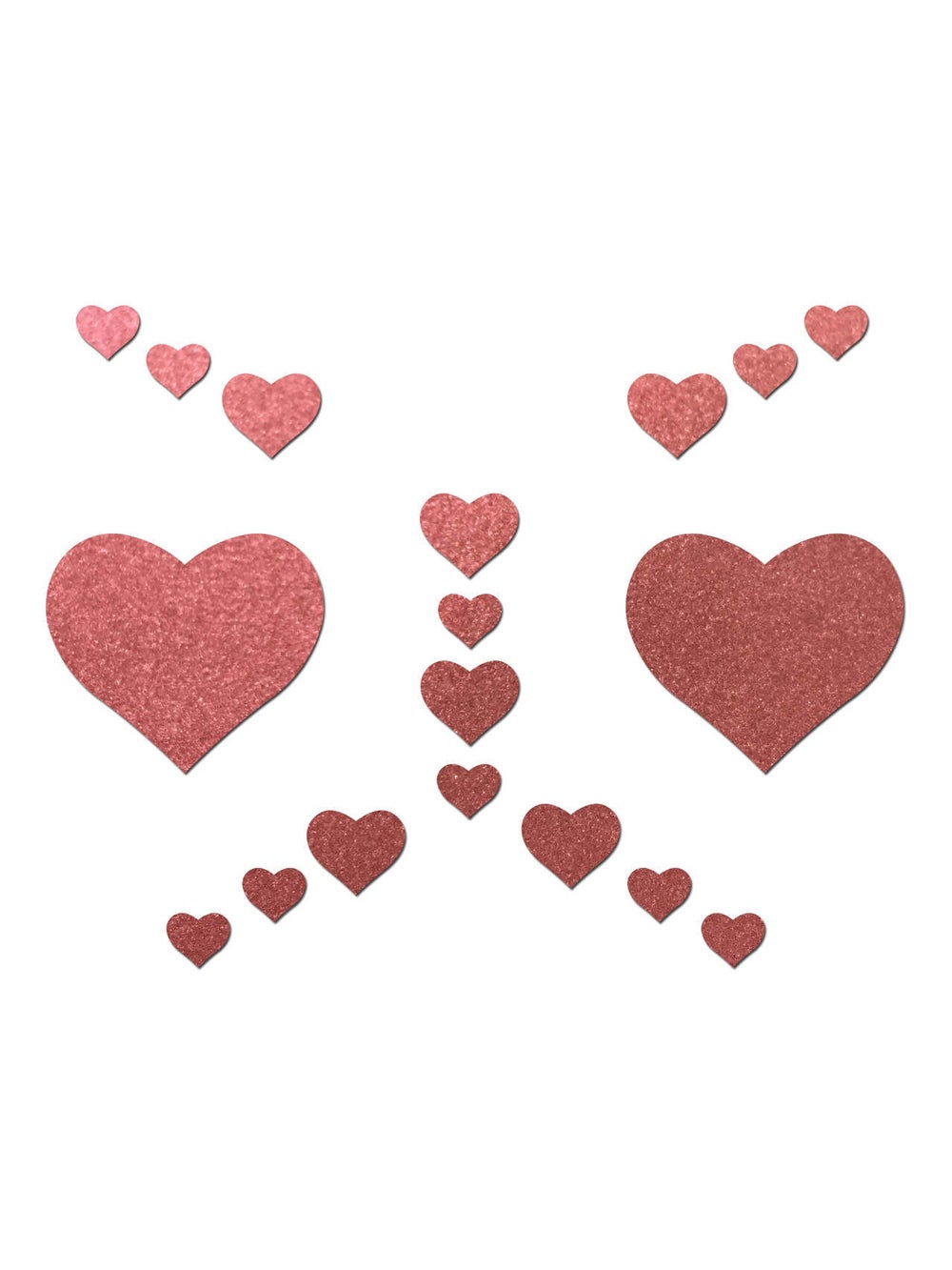 Kit Body Art Réfléchissant Coeur Rouge