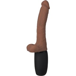 Plus Gode Va-et-Vient avec Testicules Marron 30,5 cm