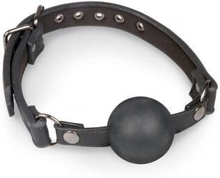 Bâillon-boule avec grosse boule en silicone