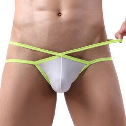 Jockstrap Bellicross Blanc-Jaune fluo