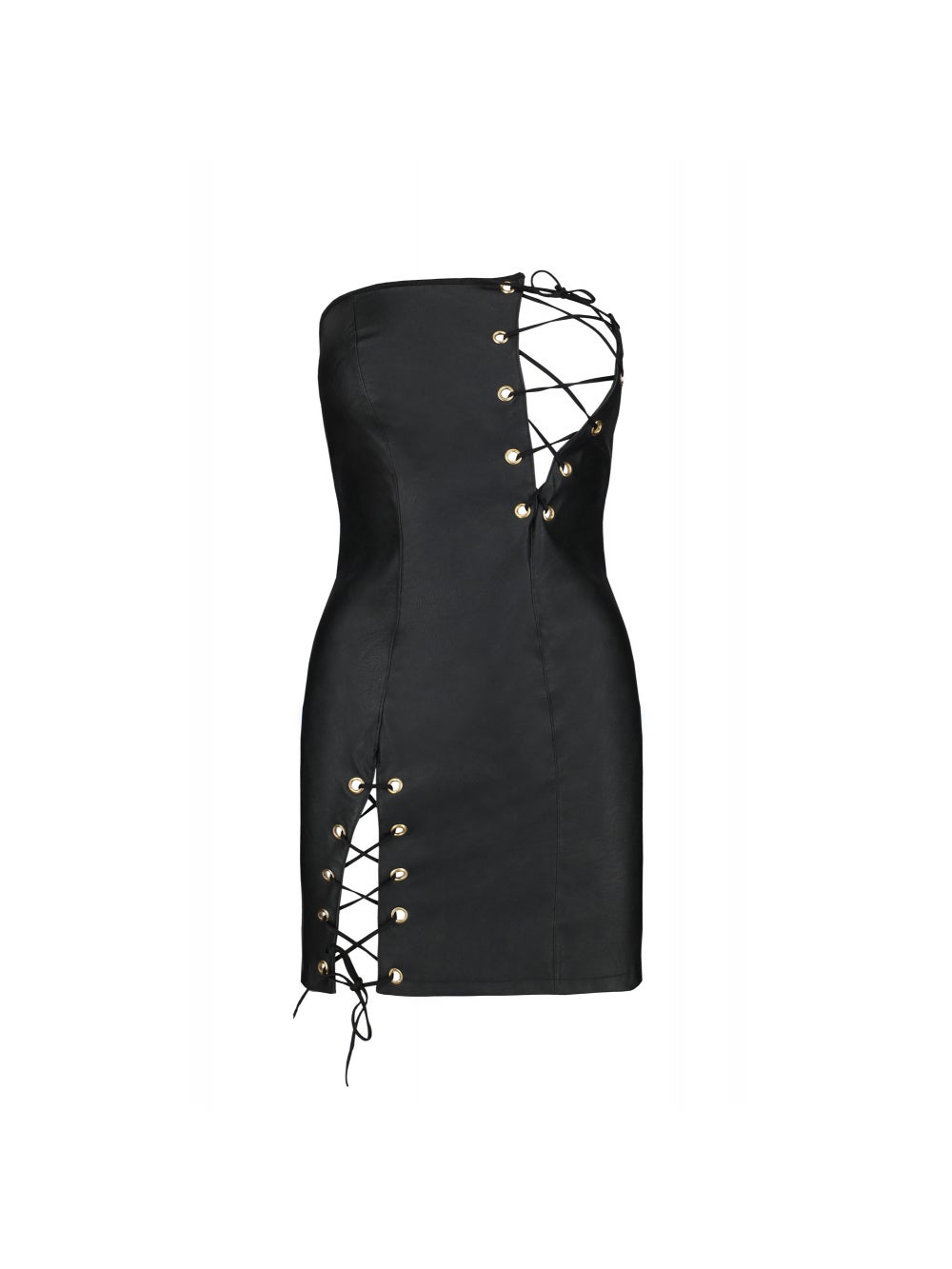 Robe Ouverte Celine Leather Collection Noire