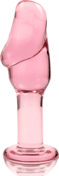 SERIES BY IBIZA - PLUG ANAL MODÈLE 6 VERRE BOROSILICATE 12,5 X 4 CM ROSE