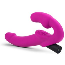- Gode-ceinture vibrant sans harnais Estella - Rose