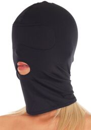 - Cagoule élastique avec bouche ouverte
