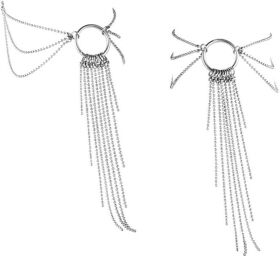 Bracelets de Chevilles en Chainettes Métalliques Magnifique Argenté