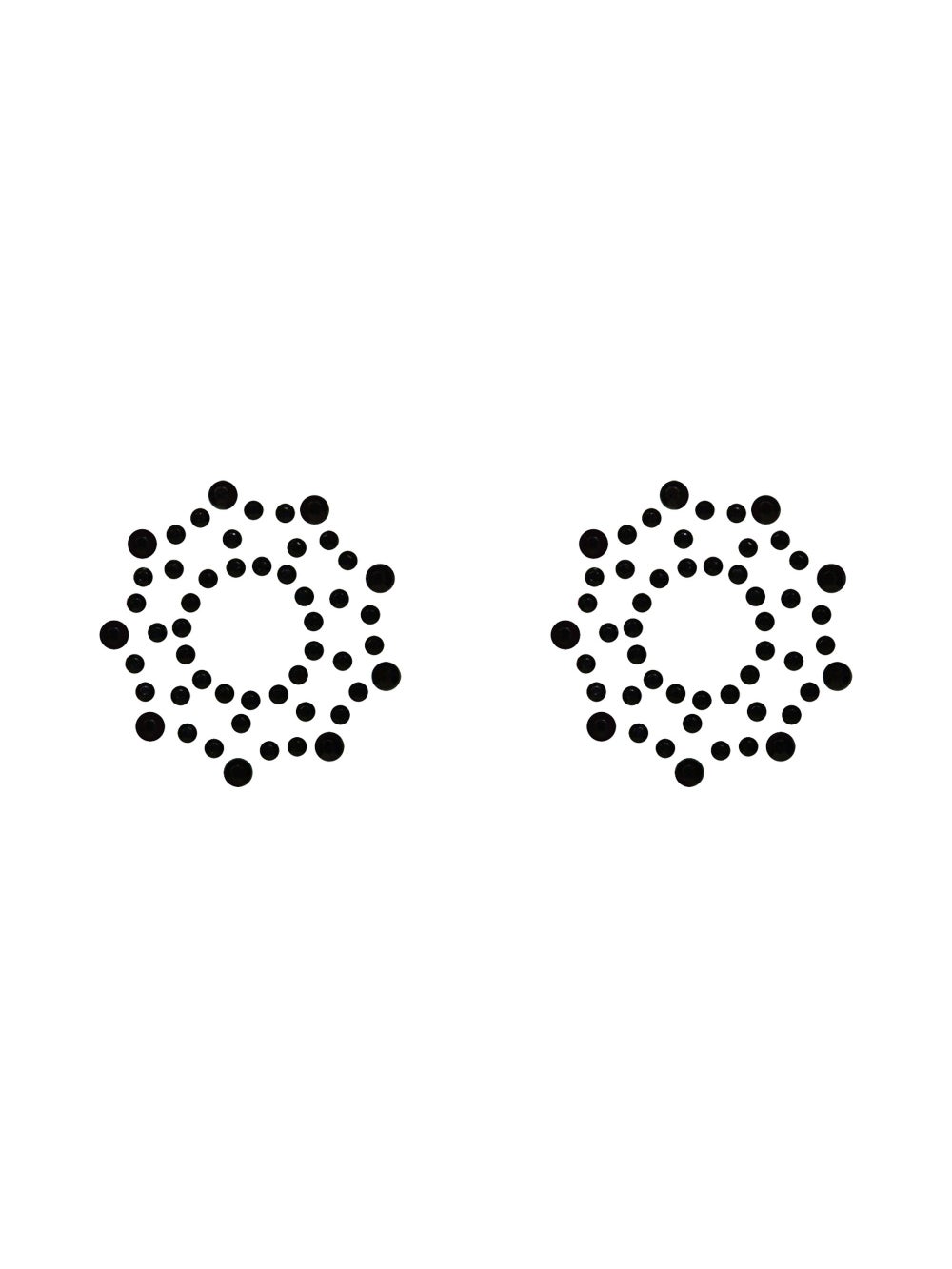 Nippies Étoiles Strass Noirs