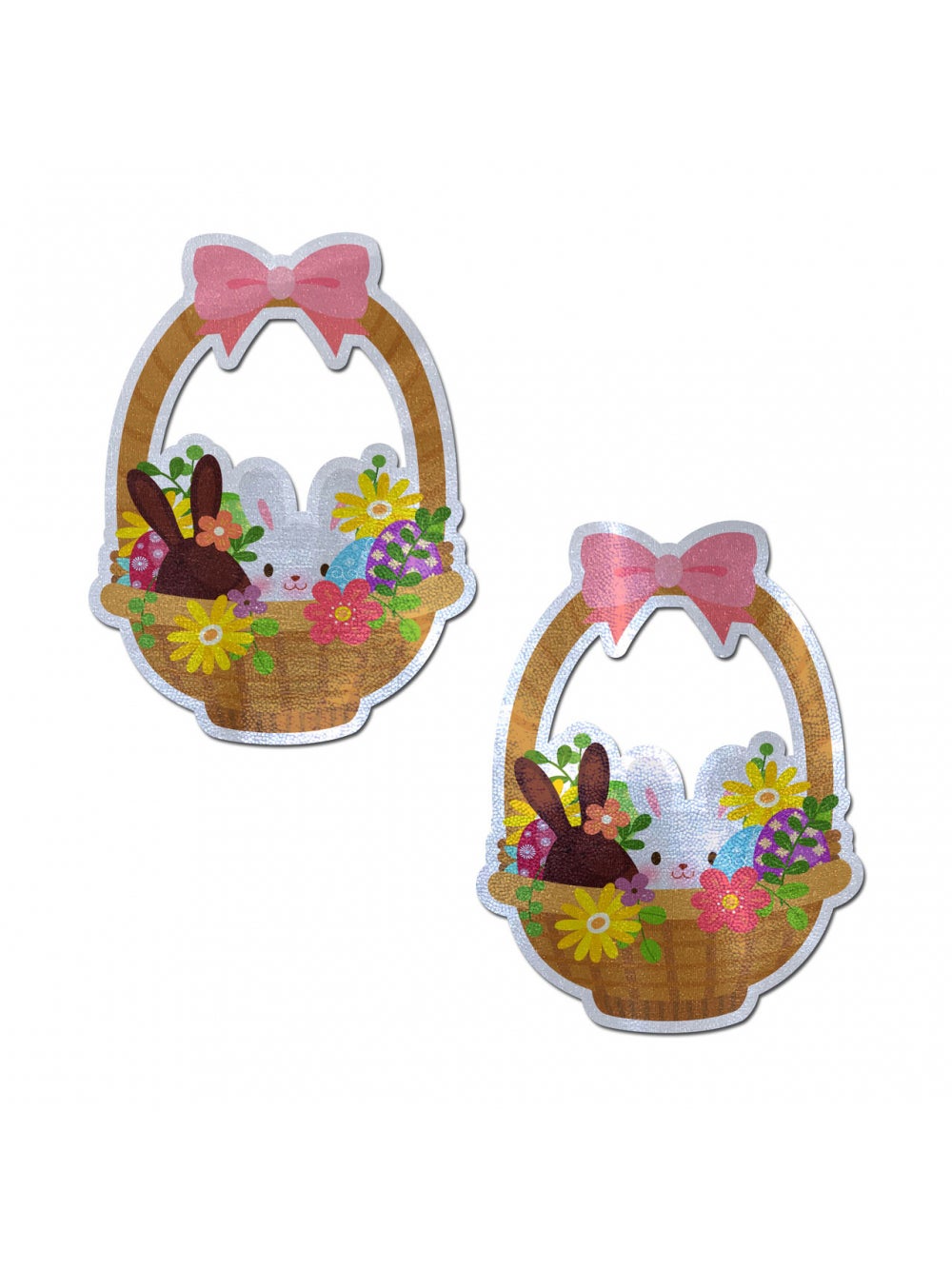 Cache-Tétons Panier Oeufs & Lapins Pâques
