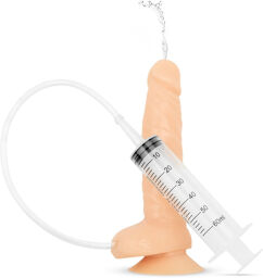 Gode réaliste avec fonction squirting et ventouse puissante