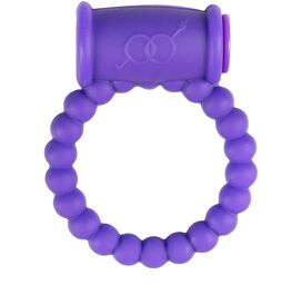 Anneau pénien avec vibromasseur - Violet