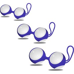 Boules de Geisha Ben Wa en Verre Blanc