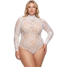 Riga Body en dentelle blanche