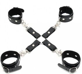 Hogtie - combinaison menottes complète